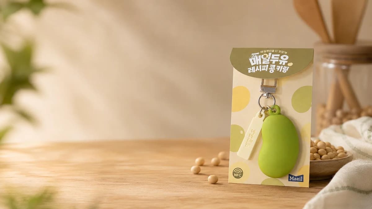 毎日乳業 毎日豆乳 NFC PVCキーリング 詳細バナー
