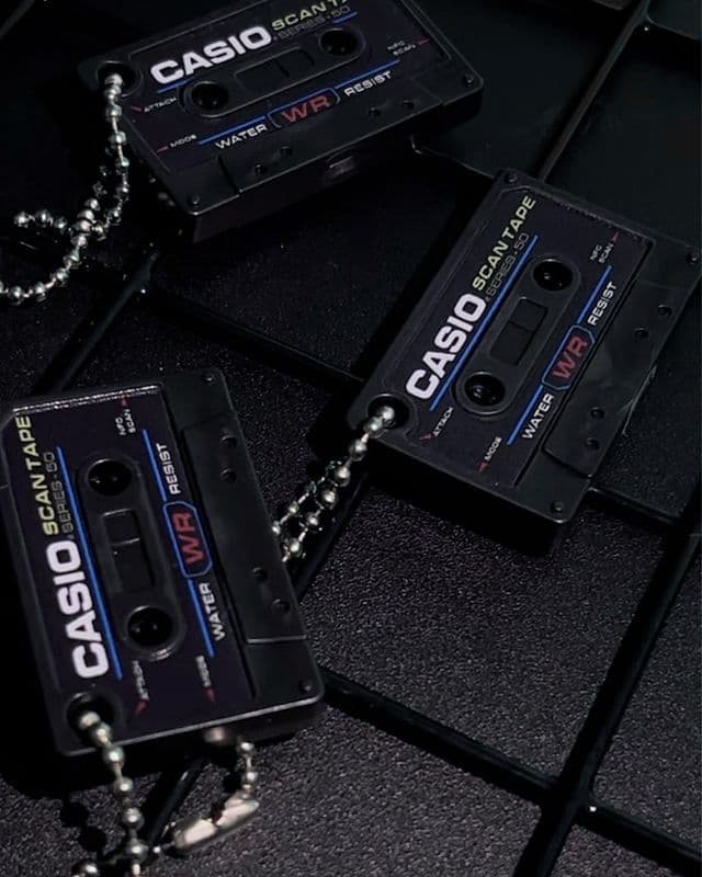 CASIO 50周年 NFCカセットキーリング